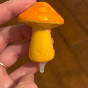 Nora Fleming Orange and Yellow Mushroom